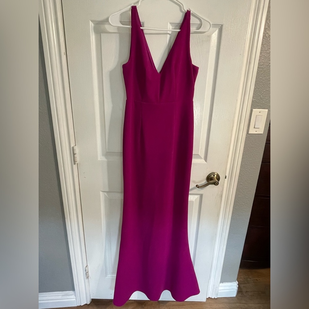 Fuchsia evening dress